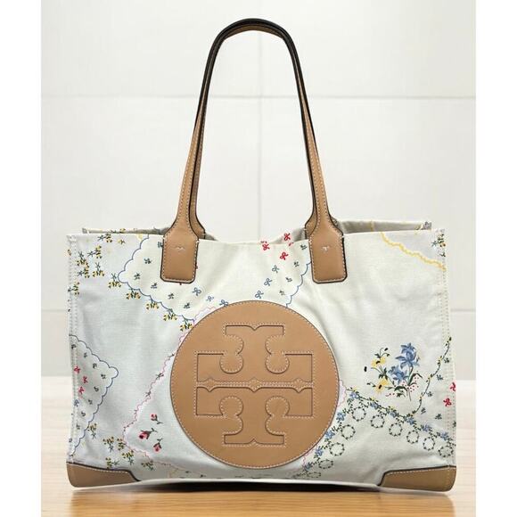 Tory Burch Ella Large Floral Canvas Tote Bag - Picture 15 of 15